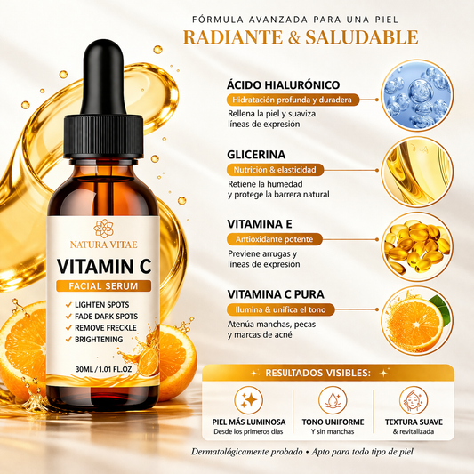 Serum Vitamina C Premium – Elimina Manchas y Devuelve el Brillo Natural